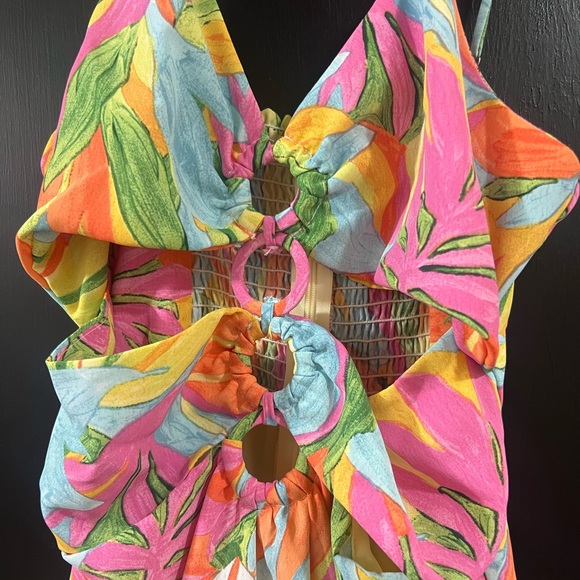 Multicolor cutout maxi dress - Picture 2 of 7